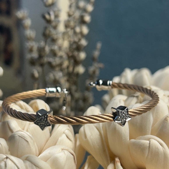 Elegant Twisted Cable Bracelets Set - Rose Gold and Silver ONLY. - Picture 3 of 5